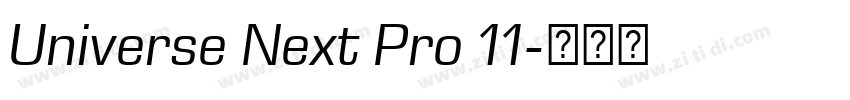 Universe Next Pro 11字体转换